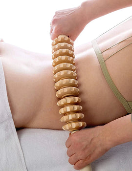 1 PC Wood Bendable Massage Roller Wooden Therapy Massager Tools,Lymphatic Drainage,Cellulite Trigger Point Manual Muscle Release