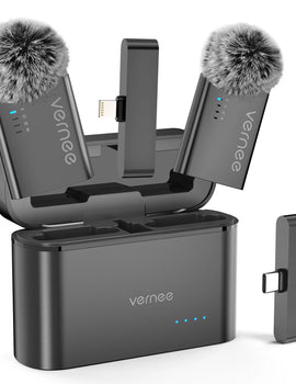 M1 Wireless Lavalier Microphone with Charging Case Short Video Recording Mini Mic for iPhone/iPad/Android