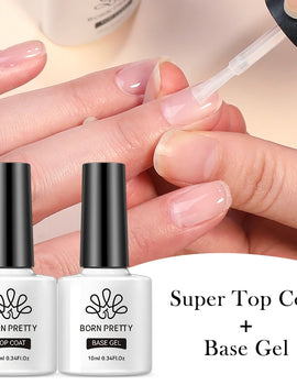 10ml Base Gel Top Coat Rubber Gel Reinforcement Gel for Nails Tools Soak Off UV LED Nail Varnish Function Gel