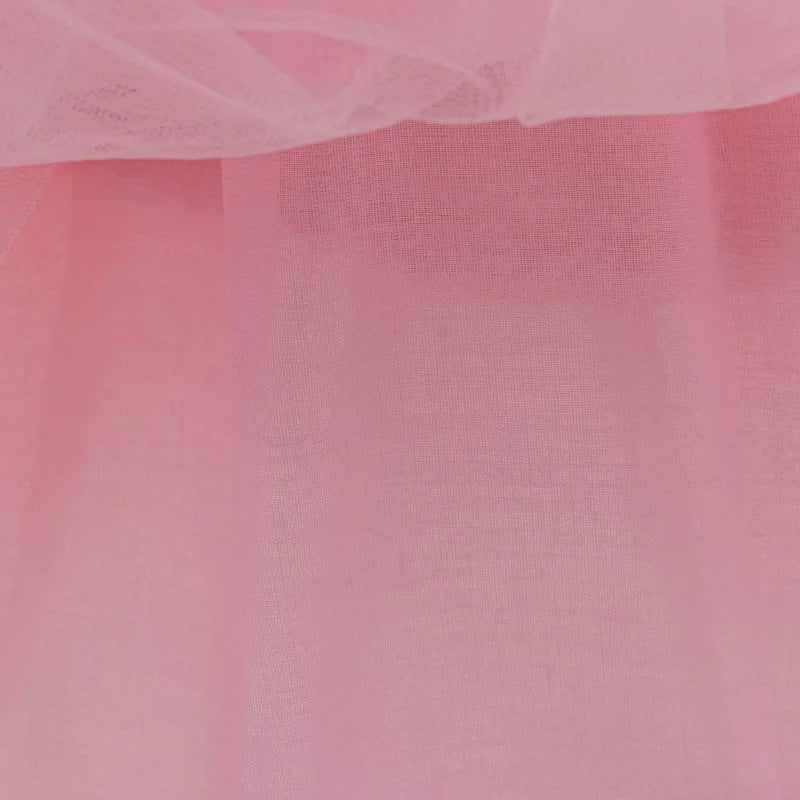 Summer Dress Girls Sparkling Tulle Gown with Bubble Sleeves | Birthday & Children‘s Day Party Princess Costume