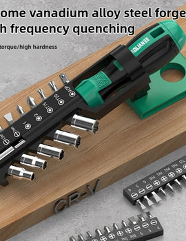 15 in 1 CR-V Screwdriver Precision Hexagonal Screwdriver Head Drills Sockets Car Repair Tools Household Wrench