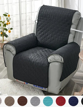 1 Seater Recliner Sofa Cushion Quilted Anti-Slip Recliner Chair Cover Mat Furniture Protector Couch Cover Pet Sofa Cushions