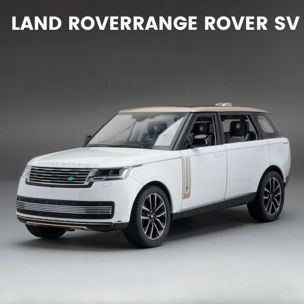 1:24 Land Rover Range Rover Defender Alloy Model Cullinan Diecast Car Toys Doors Opened Sound Light Vehices s Christmas Gifts