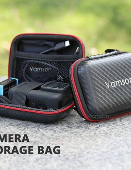 Mini PU Protective Storage Case for Gopro Hero 11 10 9 8 7 for DJI OSMO Action for Insta 360 X3 One X2 Camera Accessories