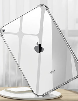 TPU Silicon Transparent Case For iPad Air 11 2024 Pro 11/13in M4 for iPad 10/9/8/7/6/5 Gen Air 4/5th 10.9 3rd 10.5 Mini 6