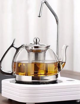 Induction Cooker Heat Resistant Glass Teapot Electromagnetic Furnace Multifunctional Filter Pot Gas Stove Kettle Tea Set