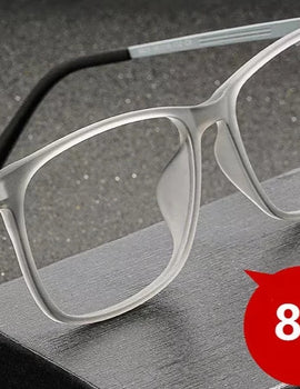 Super Light Titanium Allo Eyeglasses Frame Big Face Fashion Myopia Square Optical Prescription Glasses Frame Men 9825