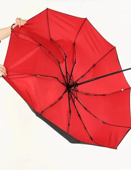 Automatic 10 Bones Sunny Umbrella, Windproof Sunny And Rainy Folding Umbrella