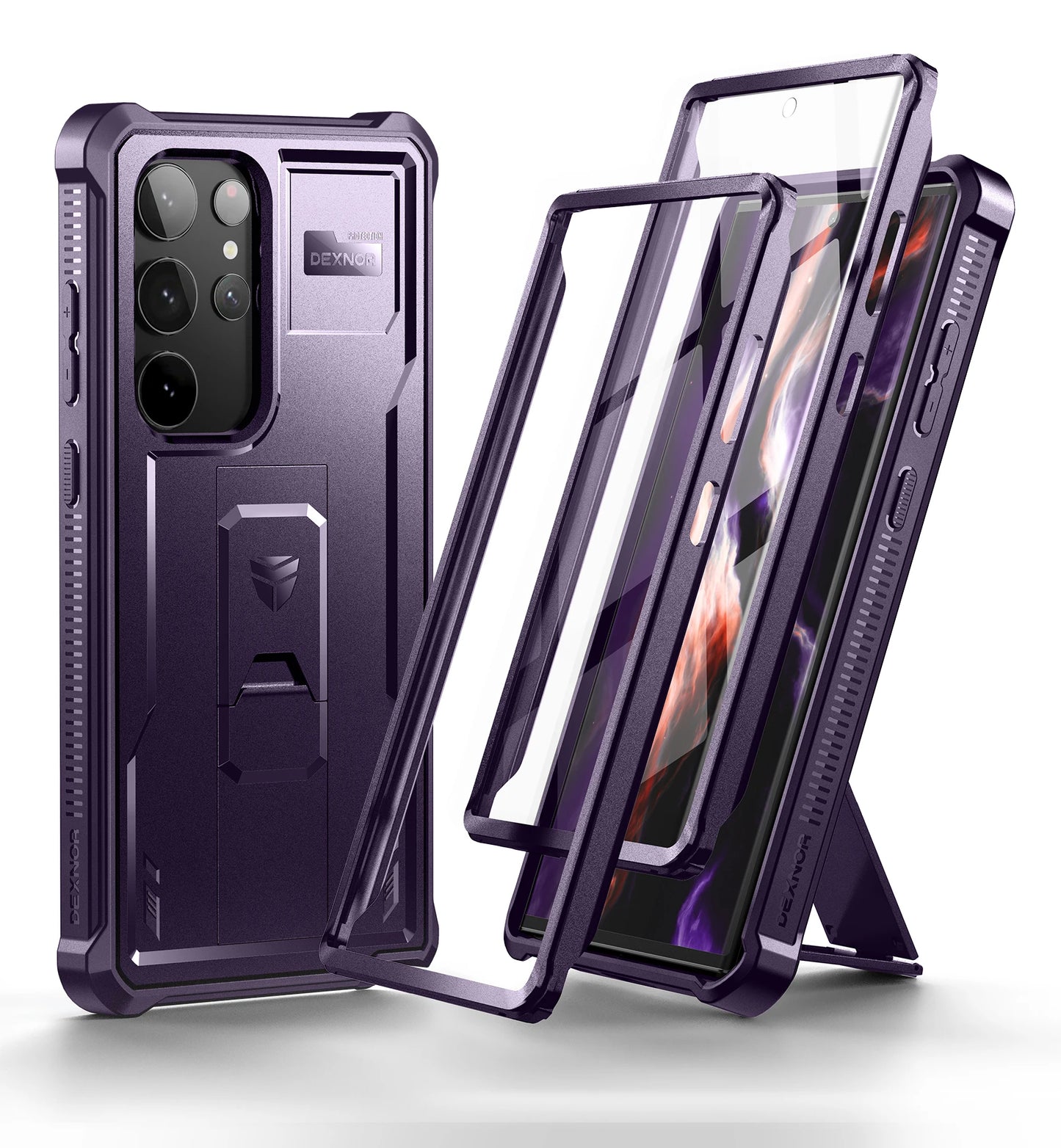 Full Body Heavy Duty Military Grade Protection Built-in Screen Protector and Kickstand for Samsung Galaxy S23 Ultra Case6.8 inch