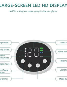 Wearable Breast Pump Hands-free Electric Automatic Milking Machine Hands-free Portable Rechargeable Breast Milk Collector