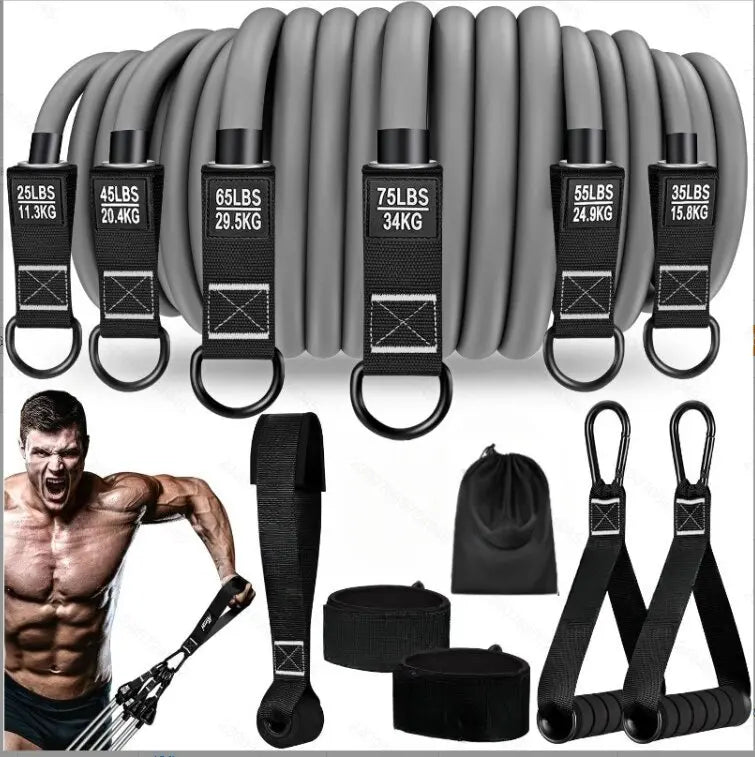 Resistance Bands Exercise Bands Heavy Duty Fitness Bands Set with Handles Workout Bands Multi-Function for Muscle Training