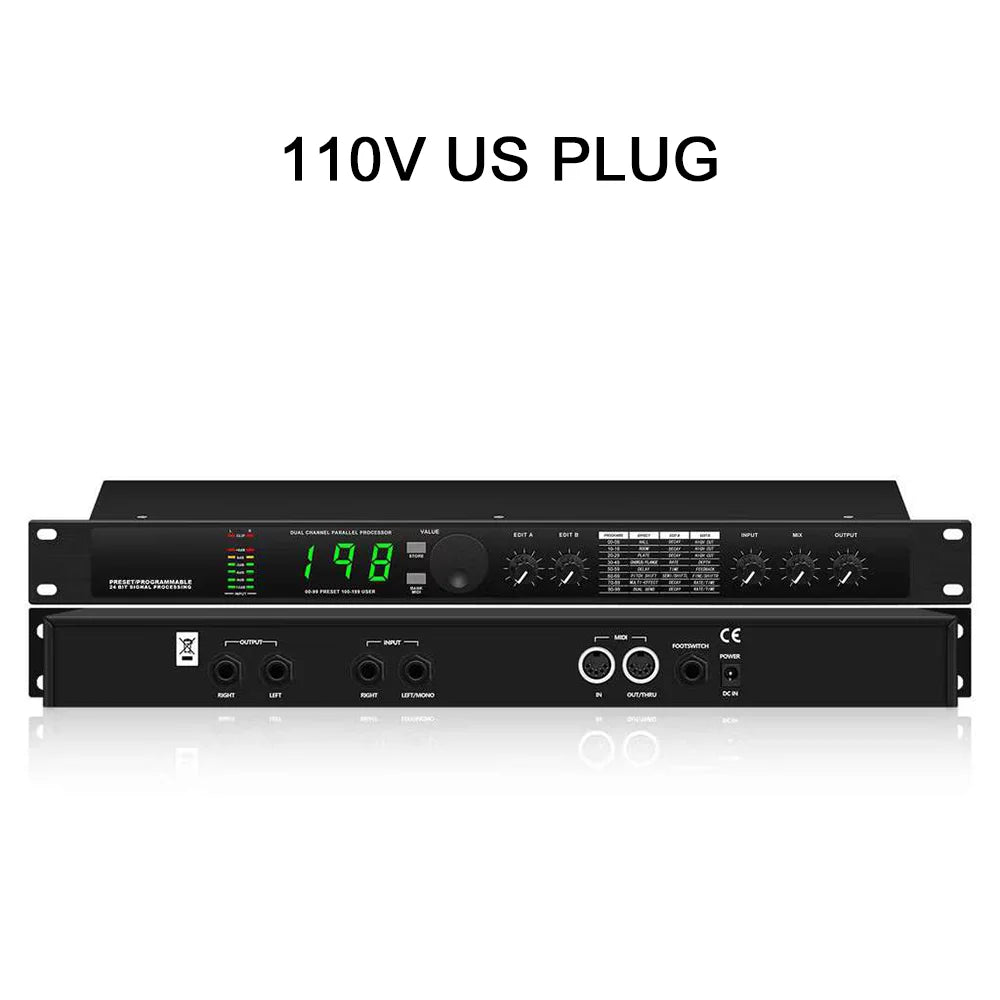 Professional Digital Reverb DSP Audio Processor with Multi Effect Equalizer