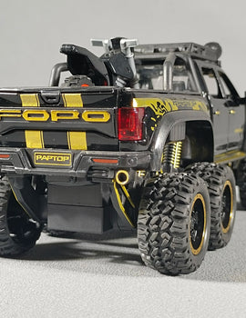 1:28 F150 Off Road Pickup Truck Alloy Diecast Model Car High Simulation Collections Home Trendy Toy Birthday Gift For Friend Boy