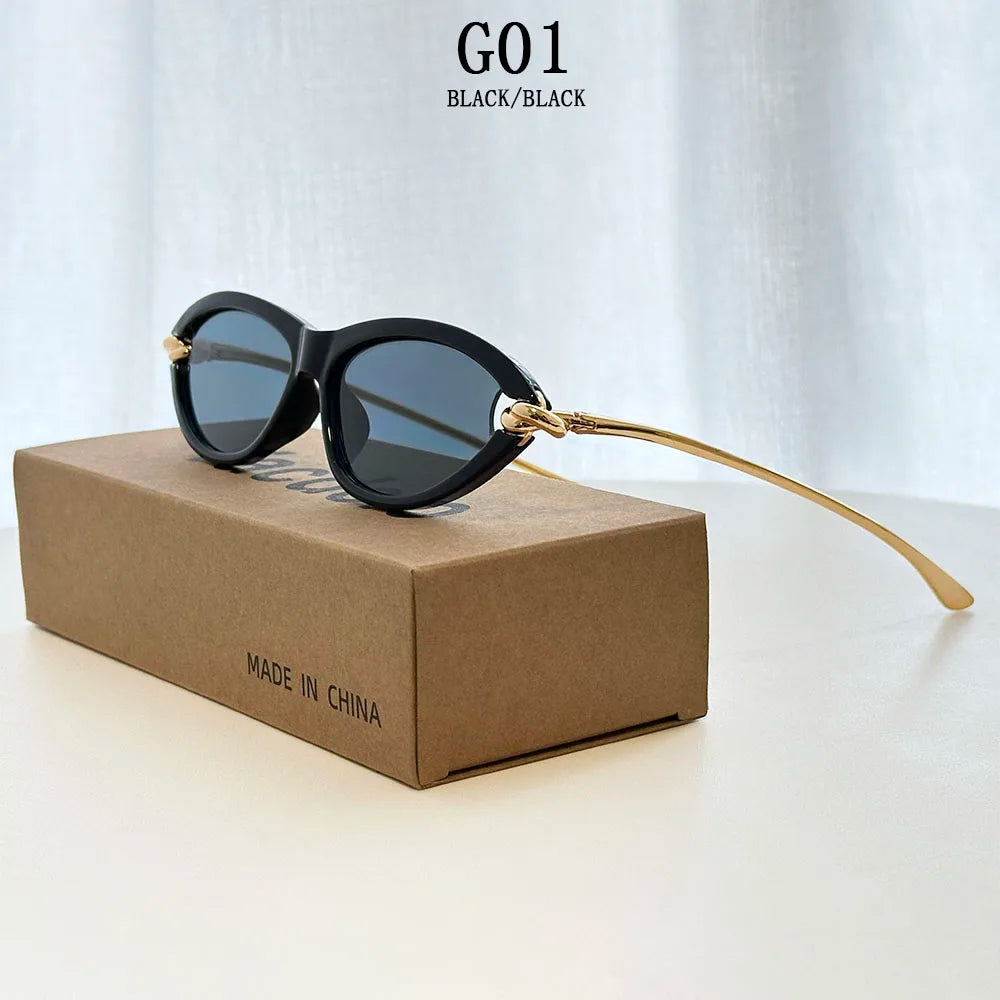 Vintage Cat Eye Sunglasses With UV400 Protection