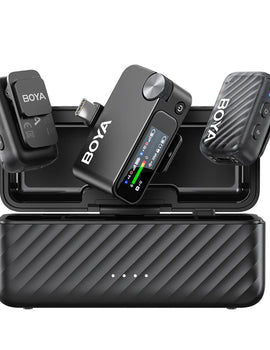 MIC 2 Wireless Lavalier Lapel Microphone for iPhone 15/16 Type-C Devices Android Camera Video Recording Vlog Streaming