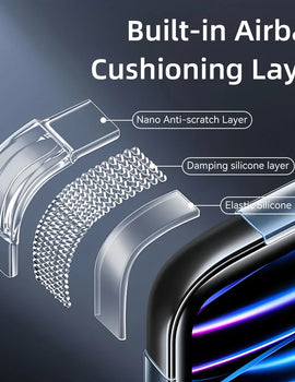 TPU Silicon Transparent Case For iPad Air 11 2024 Pro 11/13in M4 for iPad 10/9/8/7/6/5 Gen Air 4/5th 10.9 3rd 10.5 Mini 6