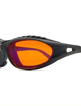 Orange Lens 100% Blue Light Blocking New Goggles Personality Glasses Gaming Reading Glasses Anti fatigue Sleep Aid Eyeglasses
