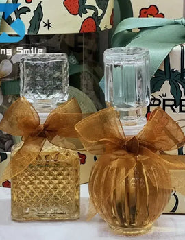 50ml 100ml 6pcs 12pcs Whisky Glass Liquor Bottle French Carved For Alcohol Wedding Gifts Wine Mini Container Storage Favour Set