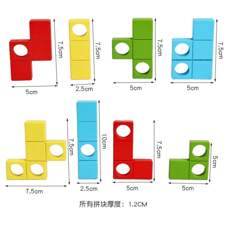 Wooden Magic Ball Cube Logic and Colour Matching Puzzle