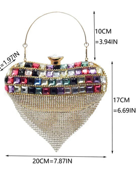 Italian Shoes and Bags Matching Set Rhinestones African Pointed Toe Women High Heel Evening Party Pumps Wedding Shoes Bride