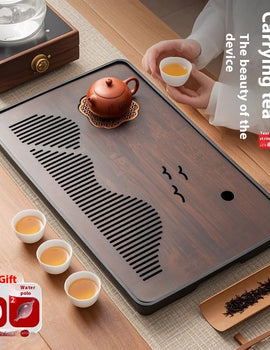 Tea Tray Tea Set Tea Tray Tea Sea Dry Brewing Platform Tray Bamboo Tray Tea Ceremony Small Water Storage Tea Platform