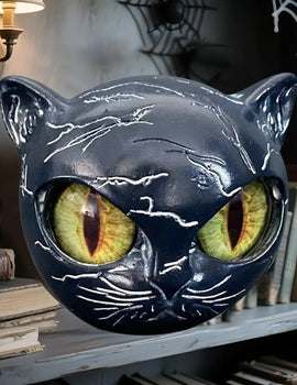 Luxury Black Cats Stone Sculpture,Elegant Home Decor Gift-Ready Art Piece, Gifts For Cat Lovers Women Men Mini Tiny Cat