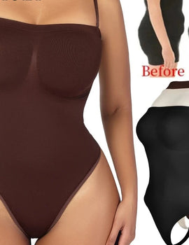 Womens Bodysuit Tummy Control Shapewear Thong Seamless Slimming Compression Body Shaper Waist Trainer Butt Lifter Corset