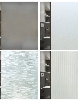 Gray Matte Window Film Privacy Stained Glass Film Static Cling Self Adhesive Film Frosted UV Protective Glass Vinyl for Home