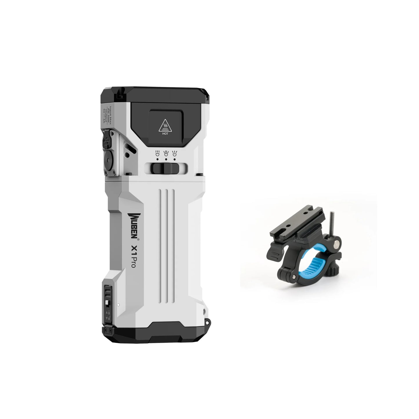 12300 Lumen Rechargeable High Power LED Flashlight With Power Bank