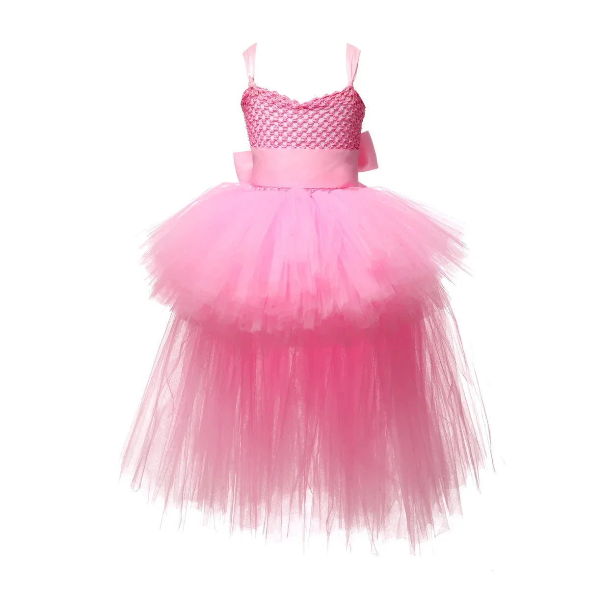 Kids Girls Black Devil Unicorn Tutu Dress V-Neck Train Fallen Dark White Angel Fancy Party Dress Carnival Halloween Costume