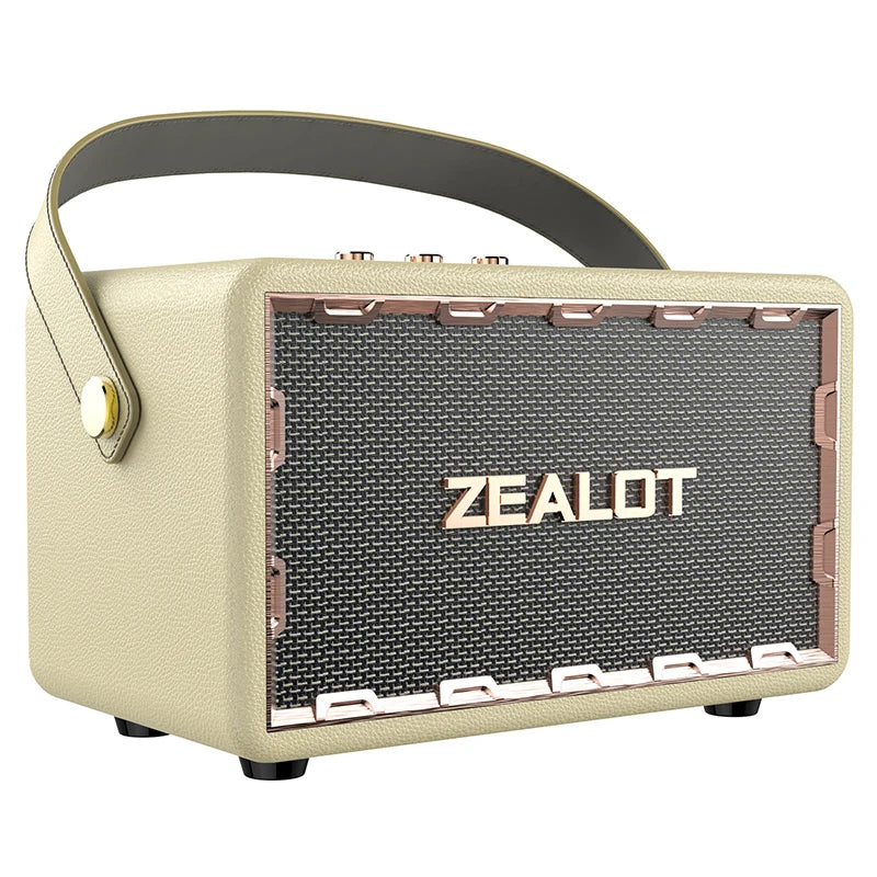 Retro Wooden Portable Wireless Speaker with TF Card Slot, Loud Bass Subwoofer, TWS Bluetooth Speaker, 24000mAh, 60W