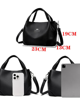 Leather Bag Branded Bags Luxury For Womens Shoulder Bags Crossbody Bag For Women Solid Color Designer Handbag