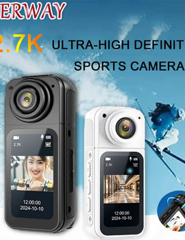 Thumb Action Camera Mini 2.7K Sport Cameras Pocket Cam Instant 180°Angle WIFI Moto Recorder megnetic Attraction Bracket Camera