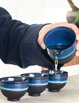 Kung Fu Travel Tea Set Ceramic Glaze Teapot Teacup Gawain Porcelain Tea set Kettles