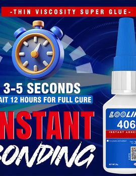 406 Instant Glue, Cyanoacrylate, Super Glue, 5 seconds fast drying, for toys crafts shoes paper fast repair,1-3pcs,20ml