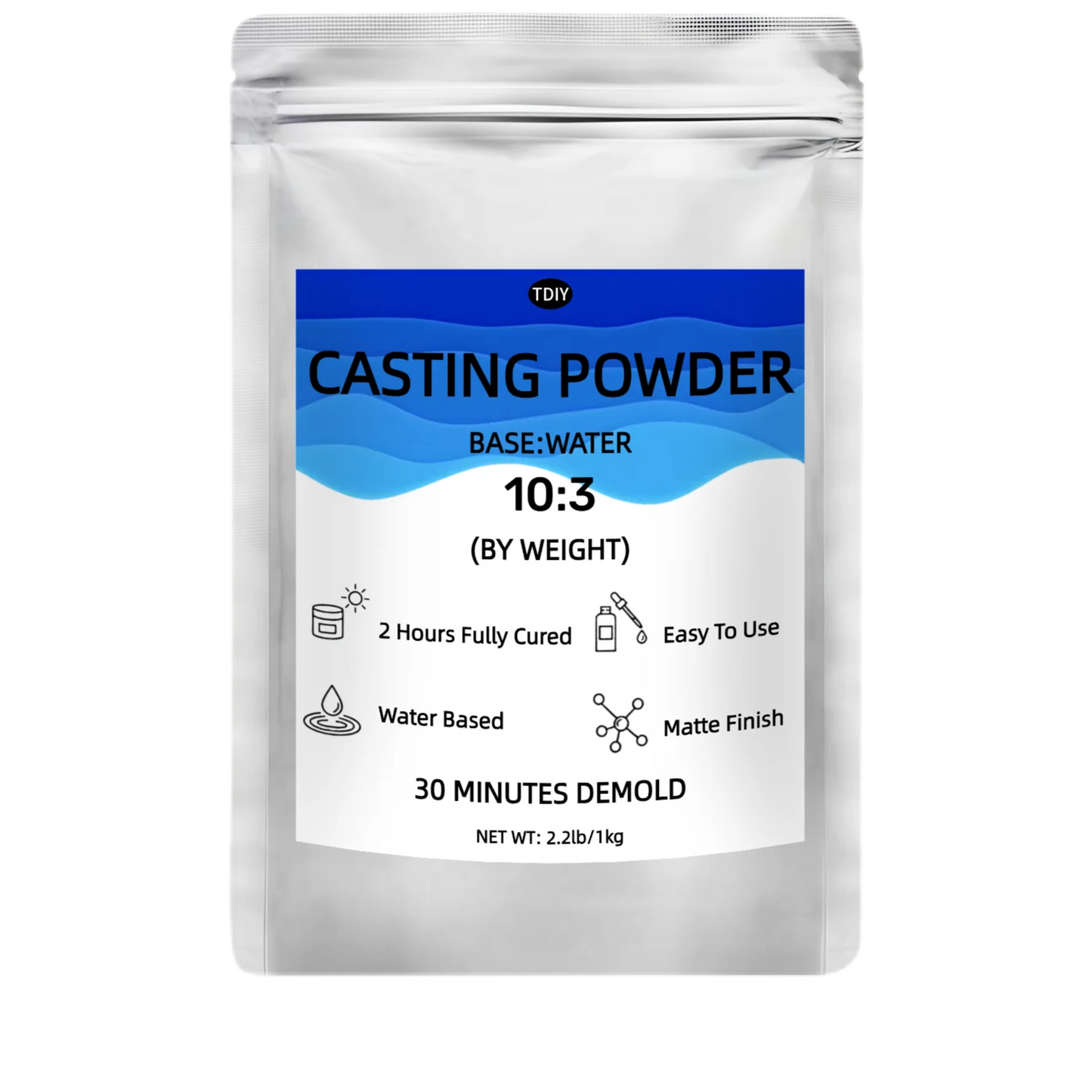 Resin Casting Powder, DIY Casting Molds , Fine White Plaster for Jewelry Casting & DIY Crafts Mixable Art Molding Compound