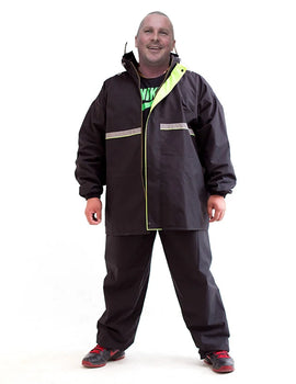 Rain Coat Men Black Impermeable Rain Jacket Suit Riding Adult Rain Poncho Large Size Raincoat Single Double Layer