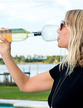 270/500ml Red Wine Glass Goblet To Drink Straight From The Bottle Drink Directly Clear Champagne Glass Cup With Silicone Seal