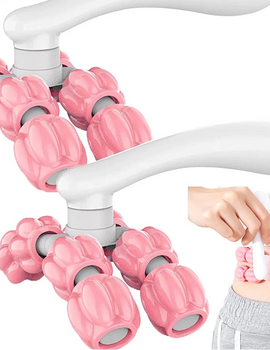 Y-shaped 8-bead massager Hand Held Massager Massager Roller for Hand Muscle Back Neck Foot Shoulder Leg Pain Relief Massage Tool