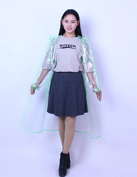 Clear Raincoat Women Trench Coat Bicycle Raincape Regenjas Rain Jacket for Woman Rainwear Tour Single-person