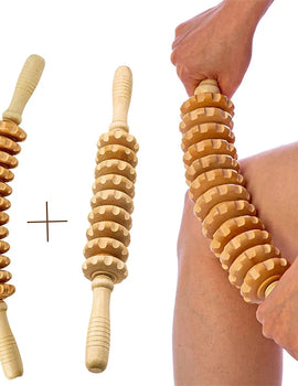 2Pcs Wood Therapy Massage Roller Tool,maderoterapia Colombiana,Lymphatic Drainage,Maderotherapy,Handheld Cellulite Trigger Point