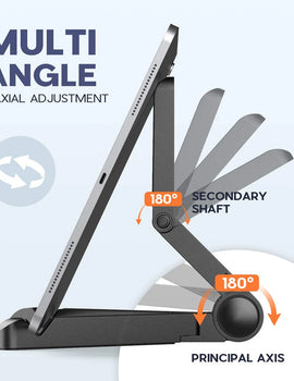 Portable Foldable iPad Stand Compatible 4"-11"Tablet Phone Desktop Plastic Holder For Xiaomi Samsung Huawei Phone Tablet Stand