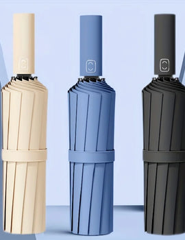 Reinforced 24-Bone Umbrella, Men's Business Strong And Durable Wind-resistant Umbrella, Anti-UV Sunscreen Umbrella Women's Sunny