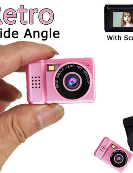 Retro Mini Camera With Screen Indoor Home Outdoor 1080p Sports Portable Vintage Very Small Mini Camera Video Recorder
