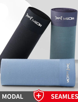 3-Pack Men’s Modal Graphene Boxer Shorts – Antibacterial Crotch, Comfortable Fit