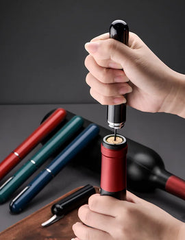 Stainless Steel Air Pressure Pump Wine Bottle Opener Pen Shape Fast Corkscrew Needle Kitchen Bar Party Tool Portable Wine Opener