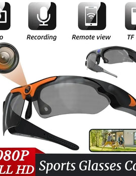 1080P Full HD Mini Camera Sunglasses Camera Outdoor Sports DV Intelligent Sports Glasses Cam DVR Wide-angle Glasses Camera