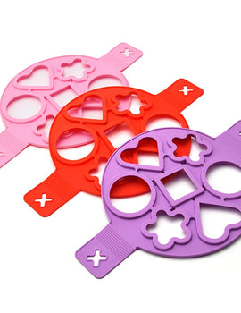 Multiple Shapes Egg Pancake Ring Nonstick Pancake Maker Mold Silicone Egg Cooker Fried Baking Omelet Moulds Kitchenware Gadgets