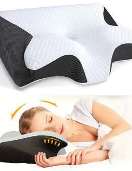 Butterfly Sleep Memory Neck Pillow Slow Rebound Comfortable Memory Foam Sleep Pillow Cervical Orthopedic Neck Massage Bed Pillow