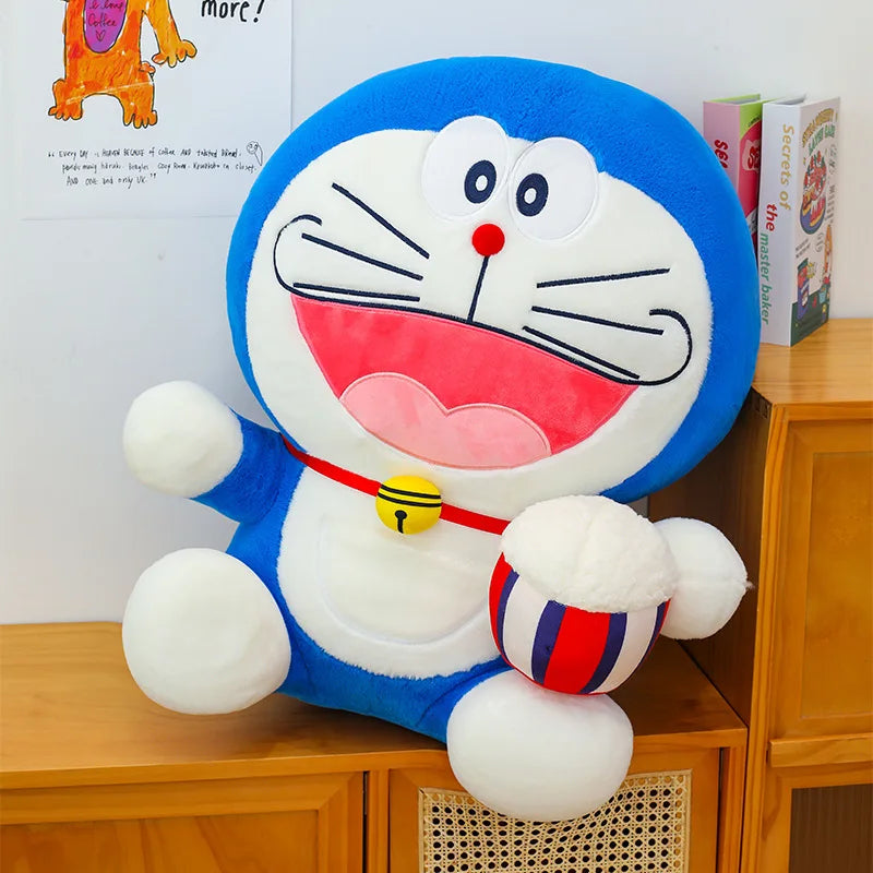Cute Blue Cat Plush Toy Soft Huggable Stuffed Animal